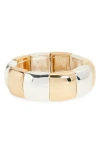 Open Edit Bold Puff Stretch Bracelet In Gold