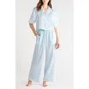 Open Edit Boxy Everyday Satin Pajamas In Blue