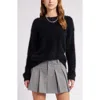 Open Edit Boyfriend Sweater In Black