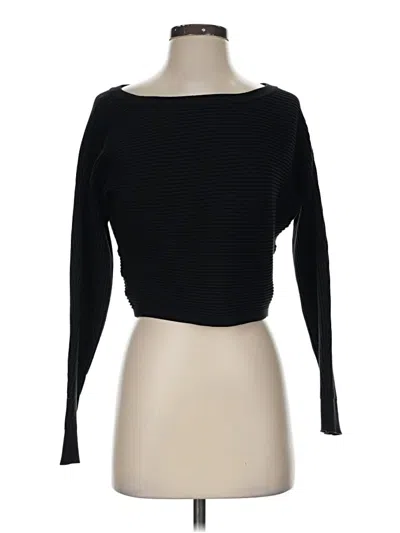 Pre-owned Open Edit Cardigan Sweater In Black
