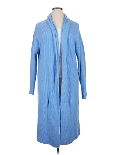 Pre-owned Open Edit Cardigan Sweater In Blue