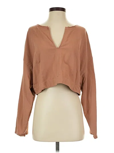 Pre-owned Open Edit Cardigan Sweater In Brown