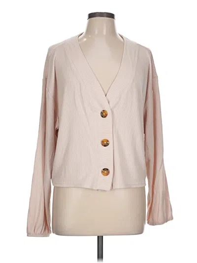 Pre-owned Open Edit Cardigan Sweater In Brown