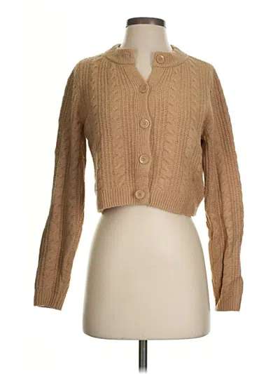 Pre-owned Open Edit Cardigan Sweater In Brown