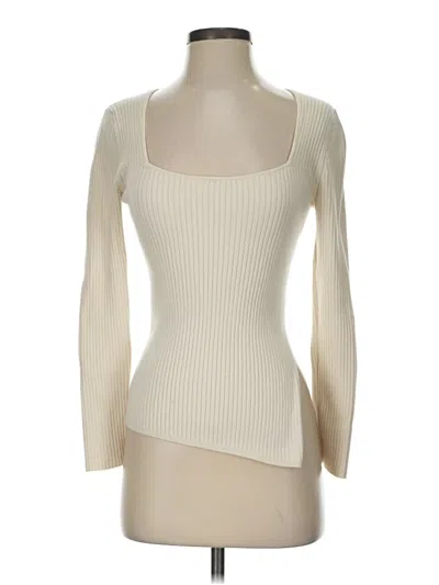 Pre-owned Open Edit Cardigan Sweater In Ivory