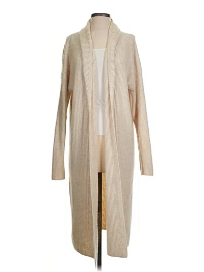 Pre-owned Open Edit Cardigan Sweater In Tan