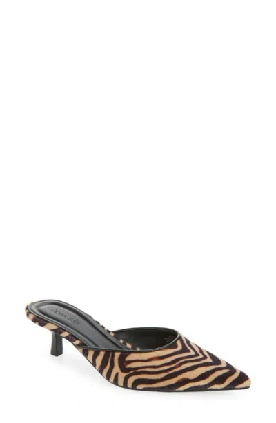Open Edit Carmen Mule Pump In Animal Print