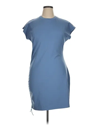 Pre-owned Open Edit Casual Dress In Blue
