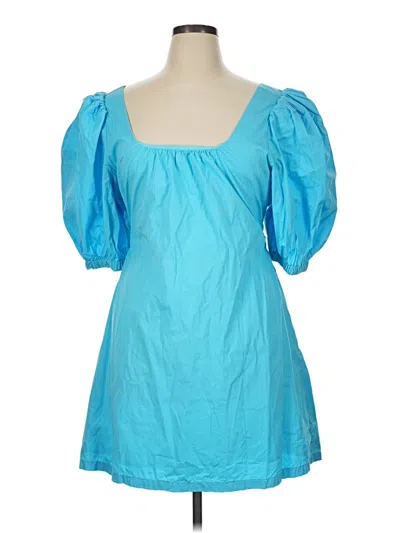Pre-owned Open Edit Casual Dress In Blue