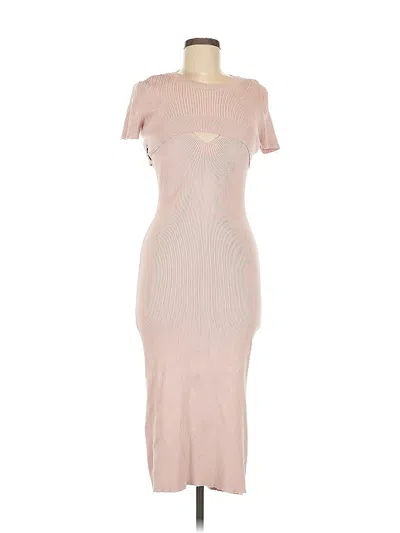 Pre-owned Open Edit Casual Dress In Brown