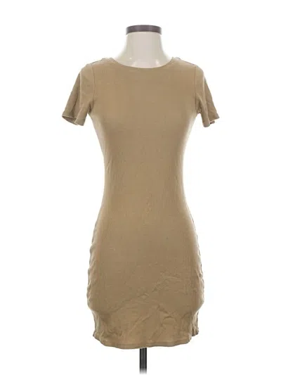 Pre-owned Open Edit Casual Dress In Brown