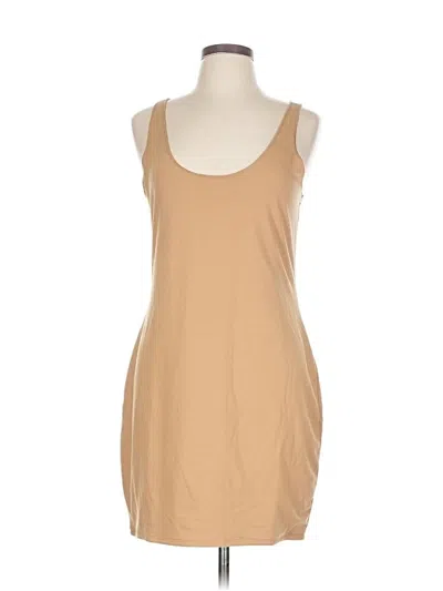 Pre-owned Open Edit Casual Dress In Brown