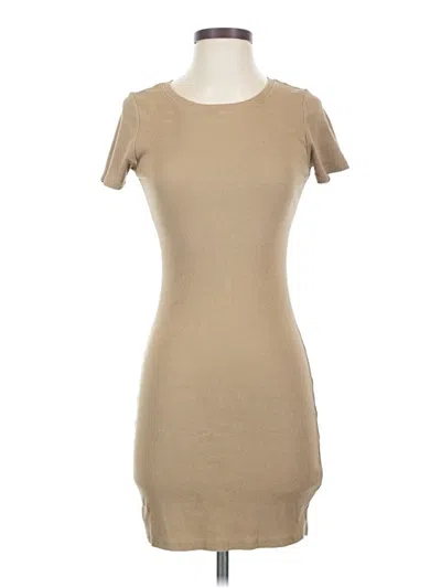 Pre-owned Open Edit Casual Dress In Brown