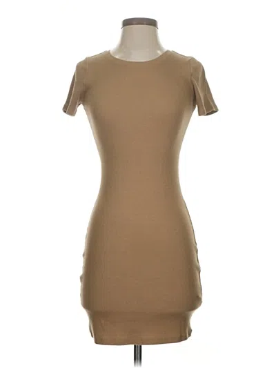 Pre-owned Open Edit Casual Dress In Brown