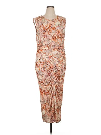Pre-owned Open Edit Casual Dress In Brown