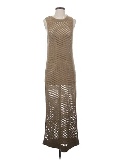Pre-owned Open Edit Casual Dress In Brown