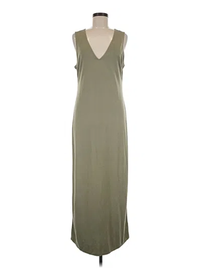 Pre-owned Open Edit Casual Dress In Green