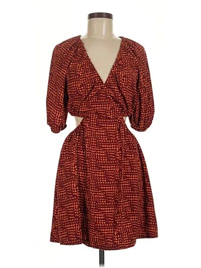 Pre-owned Open Edit Casual Dress In Orange