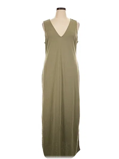 Pre-owned Open Edit Casual Dress In Tan