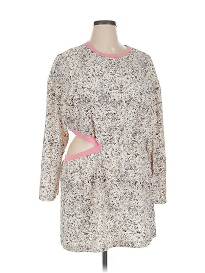 Pre-owned Open Edit Casual Dress In White