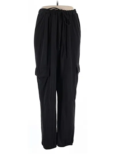 Pre-owned Open Edit Casual Pants In Black