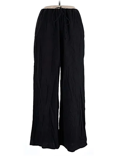Pre-owned Open Edit Casual Pants In Black