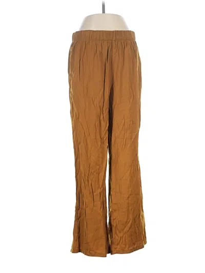 Pre-owned Open Edit Casual Pants In Brown