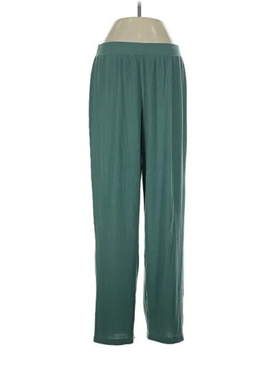 Pre-owned Open Edit Casual Pants In Green