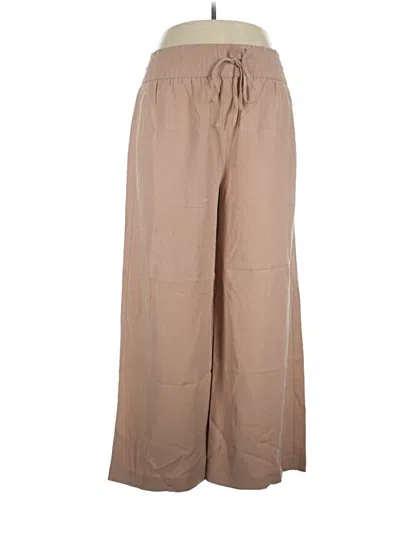 Pre-owned Open Edit Casual Pants In Tan