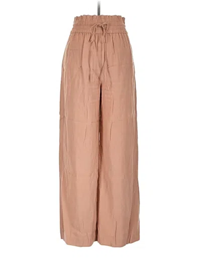 Pre-owned Open Edit Casual Pants In Tan