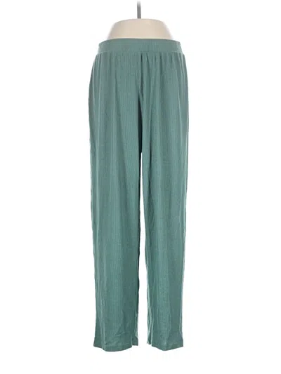 Pre-owned Open Edit Casual Pants In Teal