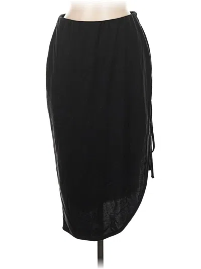 Pre-owned Open Edit Casual Skirt In Black