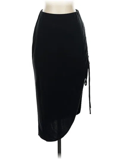 Pre-owned Open Edit Casual Skirt In Black