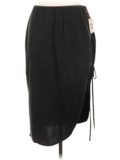 Pre-owned Open Edit Casual Skirt In Black