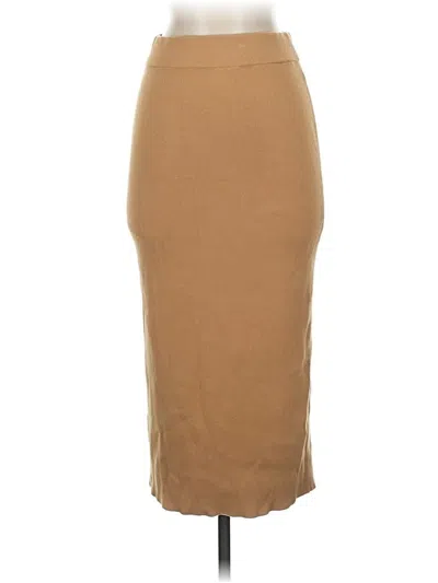 Pre-owned Open Edit Casual Skirt In Brown
