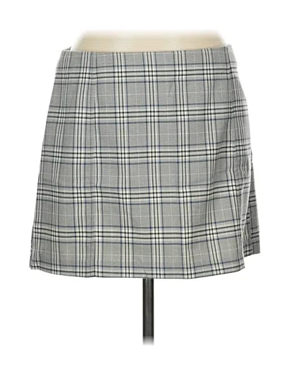 Pre-owned Open Edit Casual Skirt In Gray
