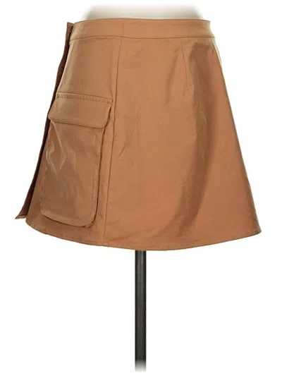 Pre-owned Open Edit Casual Skirt In Tan