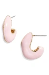 Open Edit Chubby Enamel Hoop Earrings In Multi