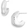Open Edit Chubby Molten Hoop Earrings