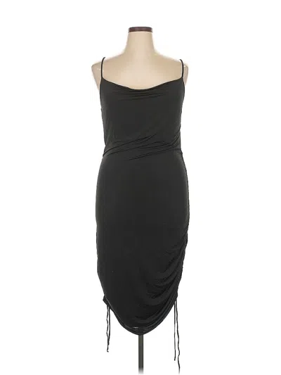 Pre-owned Open Edit Cocktail Dress In Black