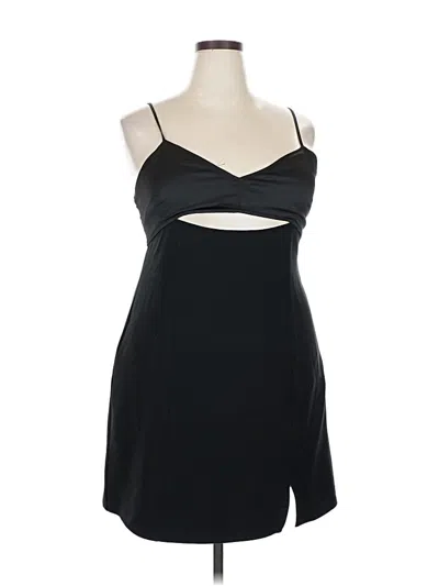 Pre-owned Open Edit Cocktail Dress In Black