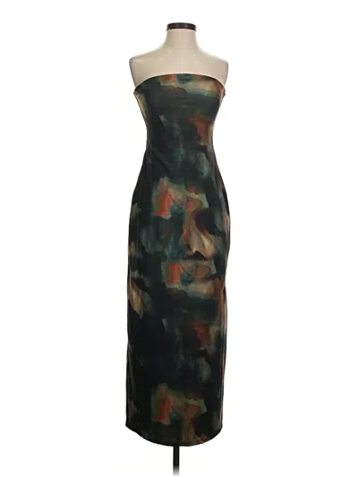 Pre-owned Open Edit Cocktail Dress In Black