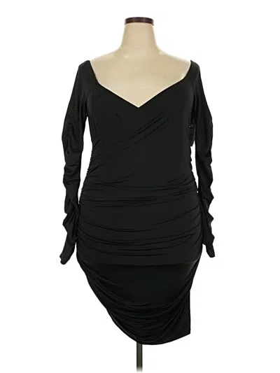 Open Edit Cocktail Dress In Black
