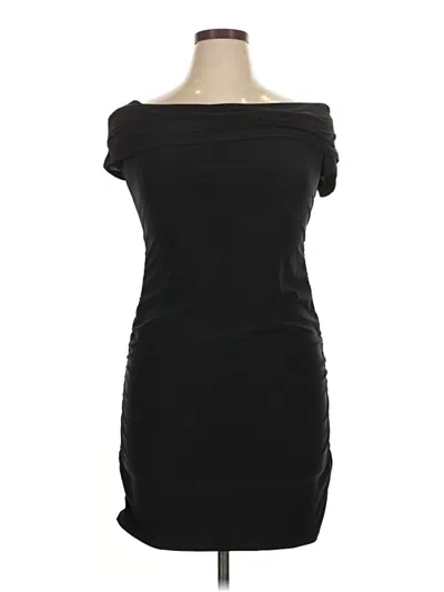 Pre-owned Open Edit Cocktail Dress In Black