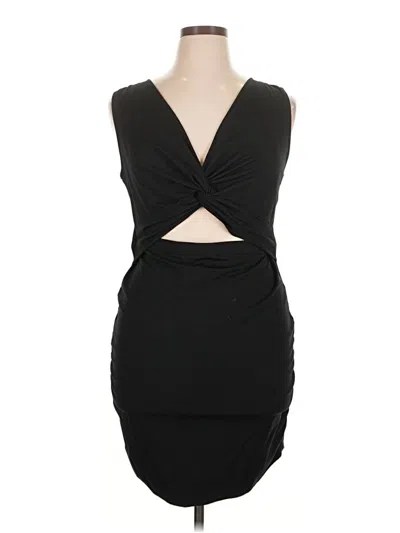 Pre-owned Open Edit Cocktail Dress In Black