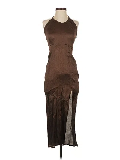 Pre-owned Open Edit Cocktail Dress In Brown