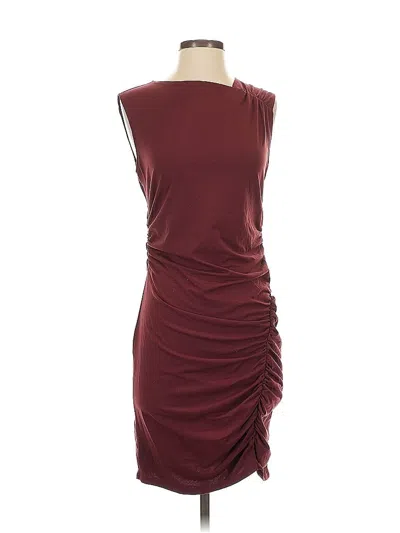 Pre-owned Open Edit Cocktail Dress In Burgundy