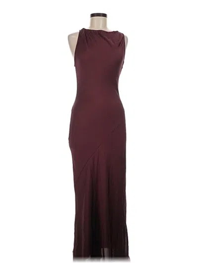 Pre-owned Open Edit Cocktail Dress In Burgundy