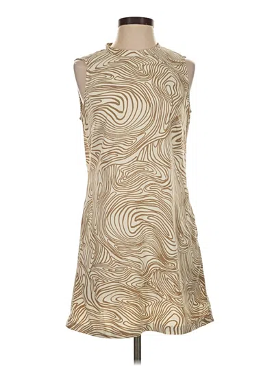 Pre-owned Open Edit Cocktail Dress In Tan