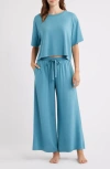 Open Edit Comfy Jersey Pajamas In Blue